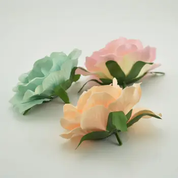 10cm 5vnt Dirbtinių Gėlių Galvos Šilko Žydi Rožės, Vestuvių Automobilių Decora 