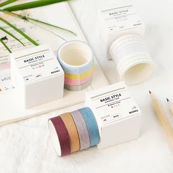 10mm*2m Tinklelis gryna spalva bazinė serija washi tape 
