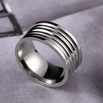 10mm Titano, Nerūdijančio Plieno, aukso Žiedas 10MM Vyrų ir Moterų Žiedas Žiedas Asmeninį Žiedas Pritaikyti Žiedas Graviruotas Žiedas