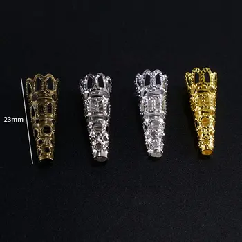 10Pc Antikvariniai Aukso Sidabro Bronzos Gėlių Raižyti Dervos Kristalų Švytuoklės Granulių Bžūp Papuošalai Priėmimo Papuošalai Išvados