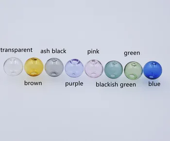 10pieces dvigubai skylę 10-20mm spalva stiklo kamuolys pasaulyje karoliukai tuščiaviduriai stiklo buteliukas buteliukas papuošalai padaryti išvados priedai