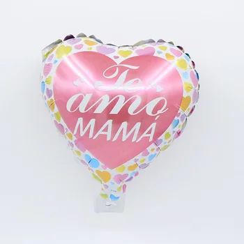 10vnt 10inch ispanijos motinos dieną Feliz Dia folija balionai Te Amo mama kamuolius gimtadienio dekoracijos vaikams, Kūdikių dušas, oro globos