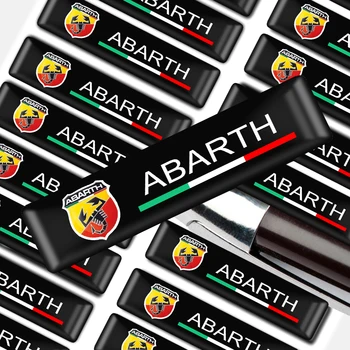 10vnt Automobilių stilius Abarth Logotipas Apsaugos juostoje Lipdukai Stilius Šildomi Lipdukas Lipdukas, skirtas 