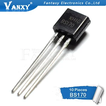10VNT BS170 TO-92 TO92 naujas triode tranzistorius