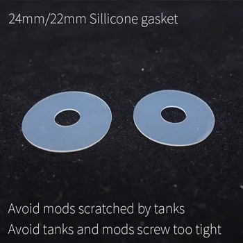10vnt/daug ecig aksesuaras 22mm 24mm silikono purkštukai, tarpinės, siekiant išvengti mod subraižyti ir varžtas per trumpas