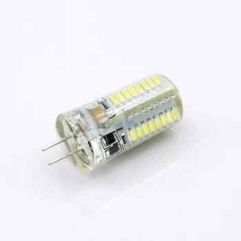10vnt/daug KARWEN LED Lemputė Lemputė G4 3W High Power SMD3014 2835 DC 12V AC 220V Balta/Šiltai Balta Šviesos Silikono Šviestuvai