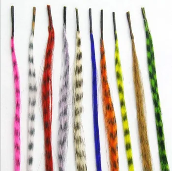 10vnt/Daug Multi-Colored Plunksnų plaukų priauginimas 16 colių ilgio su nemokama karoliukai