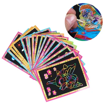 10vnt/daug Vaikų Vaikai Magija Nulio Meno Doodle Trinkelėmis Tapybos Korteles, Žaislus, Ankstyvo Mokymosi Piešimo Žaislai
