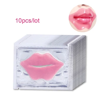 10vnt Grožio Super Lūpų Nekaunīgi Rožinė Kristalų Kolageno Lūpų Kaukė Pleistrai Drėgmės Esmė Raukšlių Draudimo korėjos Kosmetika Odos Priežiūrai