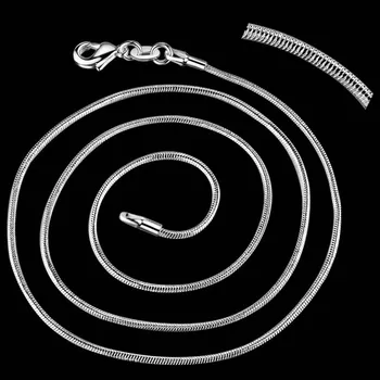 10vnt gyvatė grandinės sidabro padengtą bižuterijos Karoliai grandinė 16