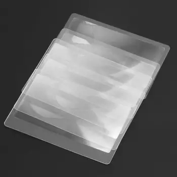 10VNT Kreditinės Kortelės Dydis 3 X didinamasis stiklas Didinimo Skaidrus Didinamąjį Frenelio LĘŠIO Kišeninis Didinamasis Stiklas 8.00*5.50*0.04 cm