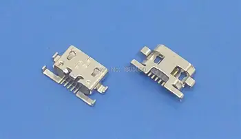 10vnt Micro USB Mini 5pin Lizdas Atvirkštinio dangos butas be garbanoti pusė Moterų Jungtis, Skirta Motorola G2 G+1 XT1063 XT1068