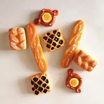 10vnt Mini Kepyklos Duona Miniatiūrinės Lėlės Maisto Namas Apdailos Švietimo Žaislai Vaikams Priedai Ornamentu Virtuvės Žaislai