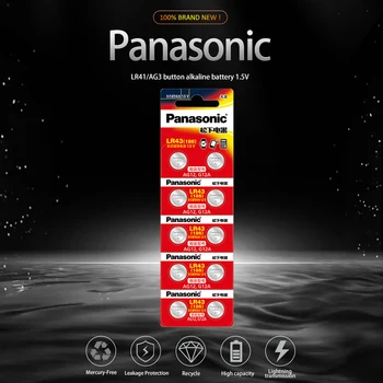 10vnt Panasonic 186 1,5 V 0%Hg Šarminės baterijos AG12 LR43 G12A 186 Laikrodžiai, Žaislai skaičiuoklė Nuotolinio valdymo elektroninių masto