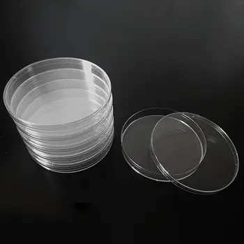 10vnt/Set 60mm Polistireno Petri lėkštelės už Prieinamą kainą Ląstelių Aišku, Sterilūs Cheminės Priemonės Lašas Laivybos