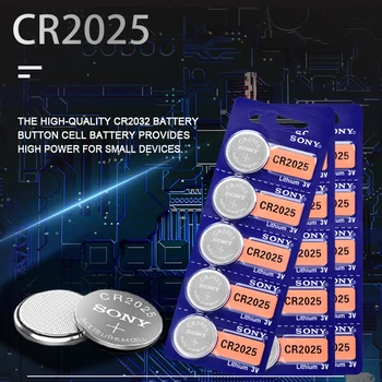 10vnt Sony 3V CR2025 Ląstelių Monetos Mygtukas Baterijų DL2025 BR2025 KCR2025 CR 2025 Ličio Baterija Žiūrėti Žaislai Nuotolinio Valdymo
