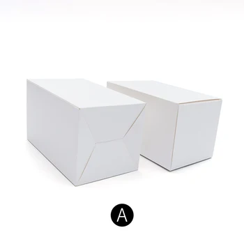 10vnt/tuščią kartoninę dovana, dovanų dėžutė pakuotės sagtimi apatiniame langelyje išskirtinį maža kartoninė / 350g balta kortelės palaikymas pritaikymas savo reikmėms