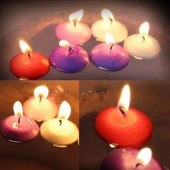 10vnt Unscented Plūduriuojančių Žvakių Vestuves Namų Gimtadienį Dekoro Žvakės 4 Spalvų Kūrybos Žvakė Nemokamas Pristatymas