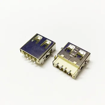 10vnt USB 2.0 4Pin A Type Female Lizdas, Jungtis Įkrovimo Kištukas Adapteris, skirtas PCB SDA Kabelis