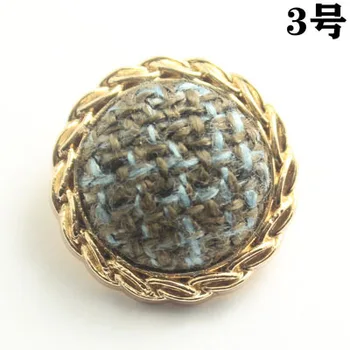 10VNT Vintage Mados Prekės ženklo Mygtukai Moterų Drabužiai Tiktų Aukso Metalo Mygtuką Siūti Drabužius Dekoratyvinis Siuvimo 18/21/25MM