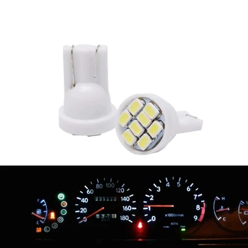 10x Super Brihgt Balta LED Lemputė T10 W5W Automobilio Salono dome lemputė 12V auto Pašalinimo Licenciją Plokštelės Instrunment skaitymo Lempos 5W5