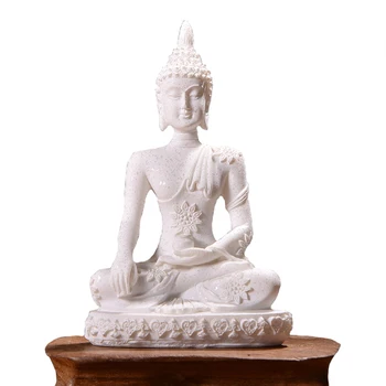11 Stiliaus Miniatiūriniai Budos Statula Pobūdžio Smiltainio Fengshui Tailandas Budos Skulptūrų, Indų Statulėlės Namų Dekoratyvinis Ornamentas 15