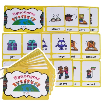 120 Grupės Priešingybės Sinonimai anglų Korteles Žodis Kortų Žaidimai Vaikams Kūdikių Mokymosi Švietimo Žaislai Vaikams Montessori