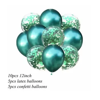 12Inch Metalo Spalvos Latekso Balionų, konfeti sumaišykite 10vnt helio balionas Pripučiamas Kamuolys, Gimtadienis, Vestuvės Balionas Prekes
