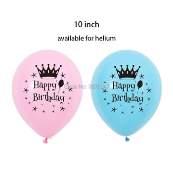 12pcs/daug 9-10 metų gimtadienio balionas vaikai, berniukas ir mergaitė, rausva, mėlyna gimtadienio dekoracijas numeris 9 10 laimingo gimtadienio balionai