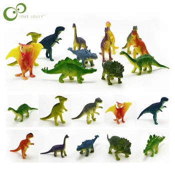 12pcs/daug Dinozaurų Modelio Mielas Gyvūnų, Dovanos Berniukams, Žaislų, Pomėgių Vaikams, Mini Mažosios plastikos Dinosaurus Duomenys GYH