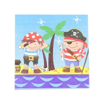 12pcs Mažai Piratų Popieriniai Puodeliai+Plokštės Weddiing Gimtadienio Apdailos Rožinė Festivalis Vaikams Stalo Šalies Prekių