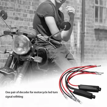 12V Universali Motociklų Flasher LED Posūkio Signalo Indikatorius Rezistorius Adapteris Sprendimas nėra flash arba Greitai mirksėti