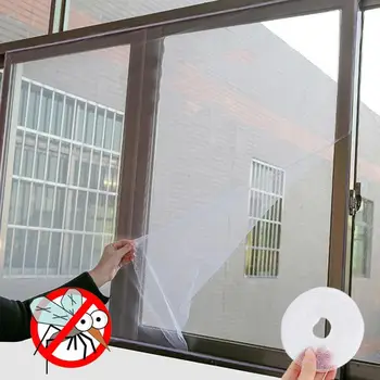 130x150cm baltas langas ekrano akių tinklas, vabzdžių, vabzdžių skristi uodų durų ju anti-fly užuolaidų net akių ekrano namų ūkio prekės