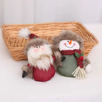 13x23cm Santa Claus Sniego Papuošalai Žaislas Lėlės Durys Medžio Kabo Vaikai Dovana Naujųjų Metų Kalėdų Dekoracija Namuose Šalis Tiekimo