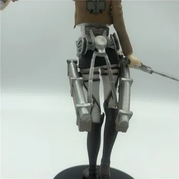 14cm Ataka Titan Mikasa Akermano PVC Paveikslas su būda Japonų Anime veiksmų pav.