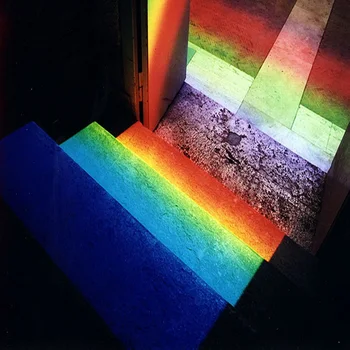 15*15*80mm Trikampė Prizmė Matyti Vaivorykštė Dydžio Nuotrauką Fotografijos Septynių spalvų Saulės Studentų Optinio Stiklo Mokslo Eksperimentas