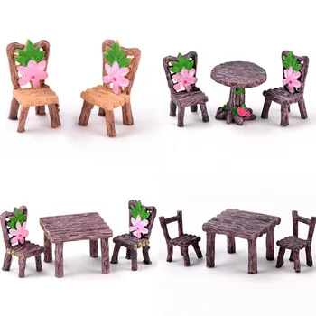 15 Stilių Mini Kėdė Namų Dekoro Miniatiūros Pasakų Sodų Papuošalus Figūrėlės Žaislai 