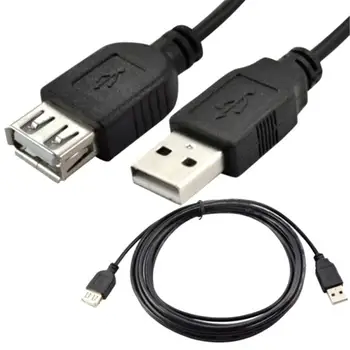 150/100cm USB prailginimo Kabelis Super Speed USB 2.0 Kabelis Vyrų ir Moterų Pratęsimo Įkrovimo Duomenų Sinchronizavimo Kabelis Extender Laido