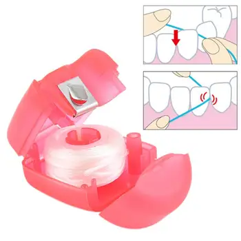 15M Dantų Siūlas Plastiko Diržo Dėžutės Dantų Higienos Pašalinti Apnašas dantų krapštuką Švarus Nešiojami Polietileno Pluošto Burnos Priežiūros Priemonė
