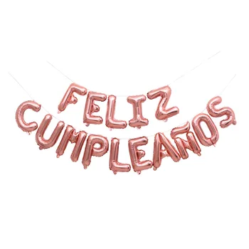 16 colių imitacija ispanijos grožio gimtadieniu balionas kostiumas Feliz Cumpleanos raidžių balionas combo