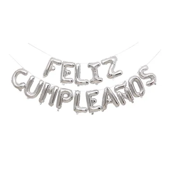 16 colių imitacija ispanijos grožio gimtadieniu balionas kostiumas Feliz Cumpleanos raidžių balionas combo