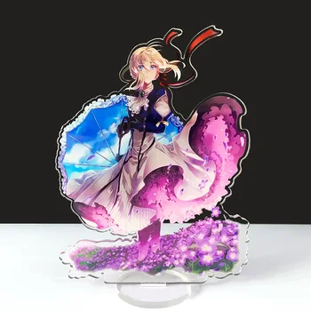 16CM Anime Violetinė Evergarden Akrilo Stovi Paveikslas Darbastalio Apdaila Kolekcijos Modelis Žaislas Cosplay Lėlės