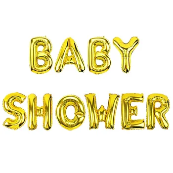 16inch Baby Shower Folija Balionai BabyShower Dekoracijos Its a Boy Girl Dramblys Lyčių Atskleisti Žaidimas Oh Baby Stalo Reikmenys