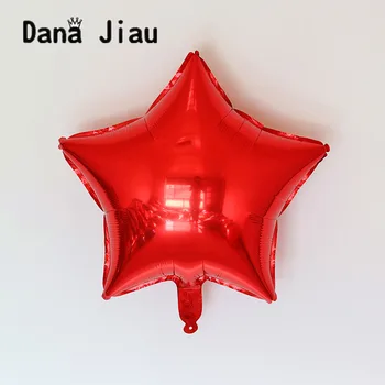 18inch spalvinga gimtadienio, vestuvių dekoravimas balionas atostogų Pentagram star auto-seal folija balionu tiekėjas