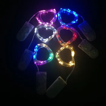 1M/2M/3M 30 LED Varinės Vielos Pasakų Girlianda LED Lempos String Žibintai, naujieji Metai, Kalėdiniai Papuošalai, Namų Varomas CR2032 Baterijos
