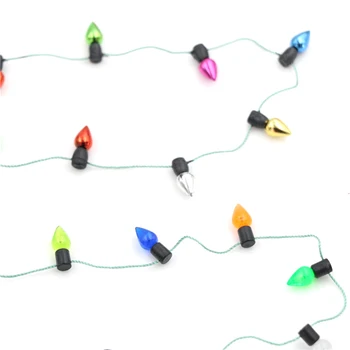 1m Bauda Naują Atvykimo 1:12 Lėlių Miniatiūra Styginių multi-spalvoto plastiko Kalėdų žiburiai