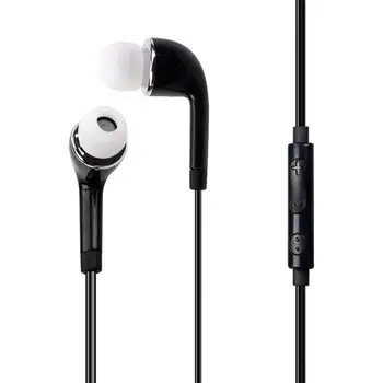 1m Laidinė laisvų Rankų įranga Ausinės Ausinių su Mikrofonu Samsung S4 balta juoda laisvų rankų įranga tweeter Bass 3,5 mm Lizdas smart telefoną, MP3, MP4