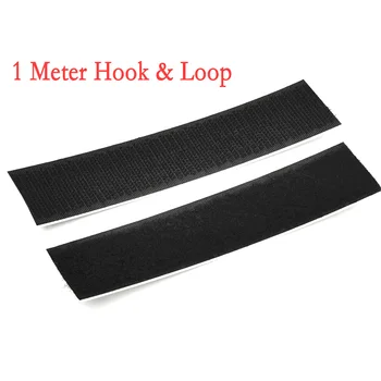 1Meter Lipni Hook & Loop Juosta Stipri, lipni Velcro klijuojamas Lipdukas Velcros Nailono Su Gue Audinio Juostos Siuvimo Automobilį