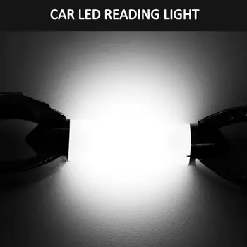 1PC 12V Automobilio Salono Skaitymo Šviesos diodų (LED) C5W COB Automobilio LED Lemputė 41mm 39mm 36mm 31mm Šaltinis Balta Licenciją Plokštelės Šviesos Lempos Automobilių Šviesos