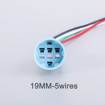 1PC 16mm 19mm 22 mm 25 mm 30 mm kabelio lizdas metalo mygtukas jungiklis laidų 2-6 laidai stabili lempos šviesos mygtuką Jungtis